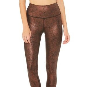 Alo HIGH-WAIST AIRBRUSH LEGGING - METALLIC Small